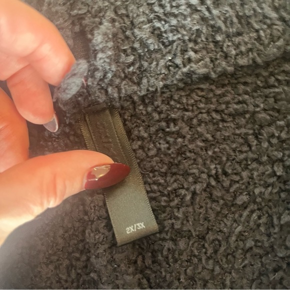 Skims Womens Faux Sherpa Teddy Lounge Pants Black Pull On Size 2X 3X - Picture 7 of 9